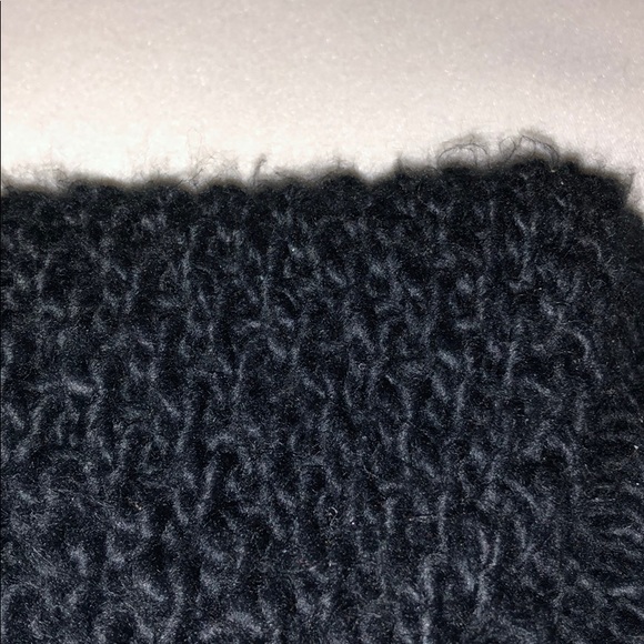 The Coziest! Black Knit Circle Scarf - Picture 4 of 4